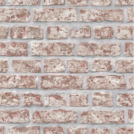 Steine - Rot - Vliestapete - 10m x 52cm (1/3)