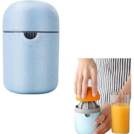 Manuelle Zitruspresse für Zitronen, Limetten, Orangen und Grapefruits – Blau (1/4)