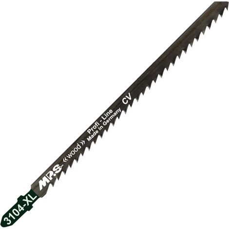 5 lames scie sauteuse cv dents affutées croisées avoyées 130/150mm-4mm mm