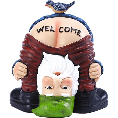Statue Nain de Jardin en Résine - Décoration GNOME pour Pelouse, Intérieur ou Extérieur (1/4)
