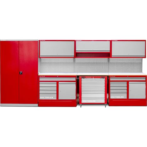 Mobilier d'atelier 4,4 m armoire et servante d'atelier MW Tools PRACO355WK