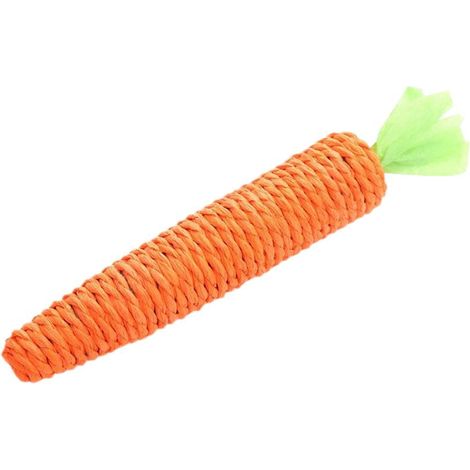 Jouet Pour Chat Carotte - En Peluche Souple Avec Son - Pour Jeu Interactif Et Mastication - Taille M 2,5 x 13 cm Ou L 3,5 x 20 cm - 1 Pièce (1/5)