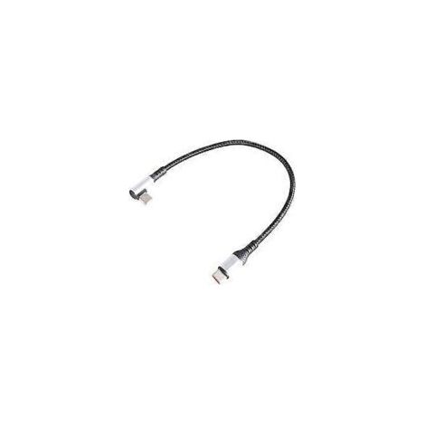 66-W-USB-C-zu-USB-C-Ladekabel, Schnellladung, Datenübertragung mit 480 Mbit/s für Smartphones und Tablets (0,5 m, einfach gebogen) – Crezuo