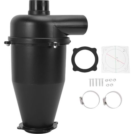 Collecteur de poussière cyclone avec joint d'étanchéité pour nettoyeurs wet/dry – Compatible divers marques, séparation haute performance, matériaux PP/ABS (720g, avec 12 accessoires + manuel)