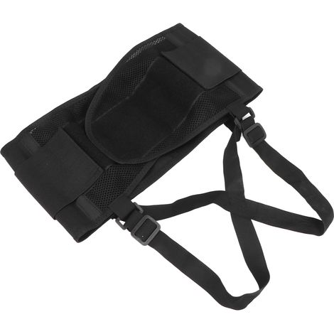Ceinture lombaire respirante et ajustable avec fermeture à crochet et boucle pour le soulagement des douleurs dorsales (1/5)