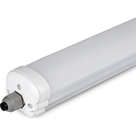 Lámpara de techo LED Samsung V-TAC Serie G de 36 W, resistente al agua, 120 cm, blanco frío, IP65