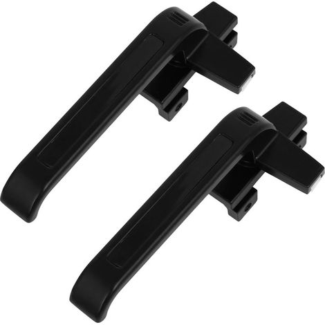 Aluminiumlegierungsflügelfenster-Verriegelungsgriff-Griff-linke Hand Schwarzes 2pcs (44cd762c330d853 (1/5)