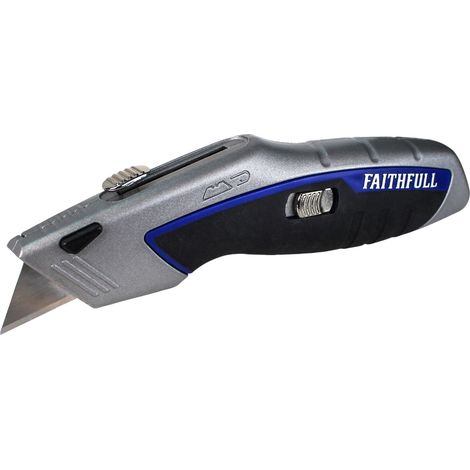 Faithfull Auto-Load Utility Knife - 3 Position Depth