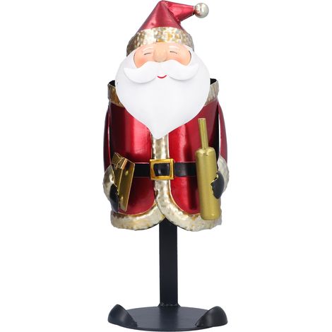 Porte-bouteilles Père Noël - Décoration de Table Innovante pour Fêtes et Anniversaires (1/5)