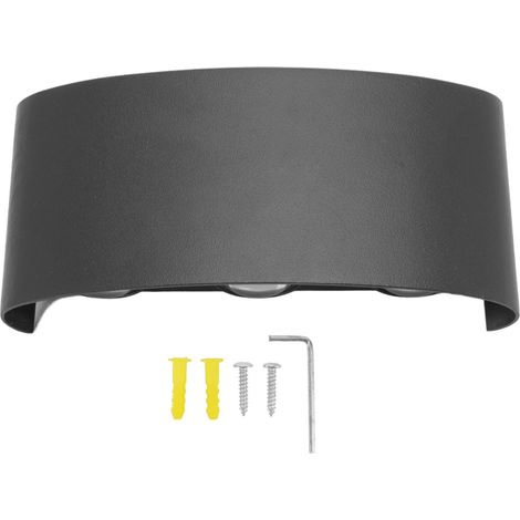 Applique murale LED Toivize 6W IP65 Aluminium moulé sous pression étanche lumière chaude 3000K pour extérieur balcon (1/5)