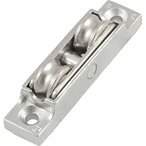 Ejes metálicos de 12 mm para rodillos de ventanas corredizas, polea de doble rueda (1/5)