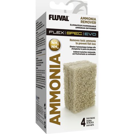 Fluval Ammoniak Entferner für Flex Spex Aquarien 4 Stück Filter