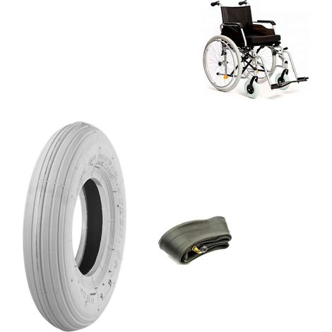 COPERTONE 200 x 50 (50-94) + Camera Pneumatico Rinforzato X Carrozzina Sedia A ROTELLE DEAMBULATORE Passeggino Ecovelo (1/2)