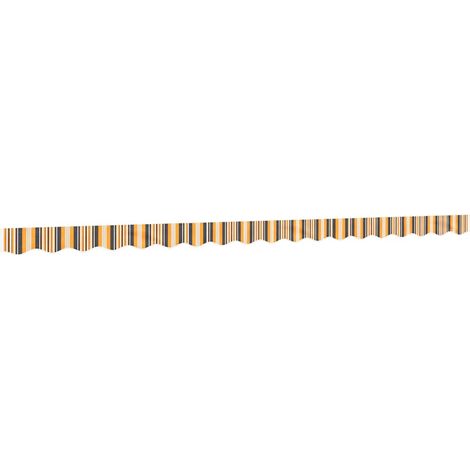 Maison Exclusive - Tissu de remplacement de cantonnière d’auvent rayure jaune gris (1/5)