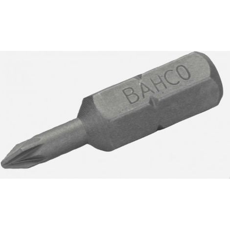 PUNTA STANDAR 1/4" PARA TORNILLOS POZIDRIV PZ2 DE 25MM (UNIDAD) - BAHCO