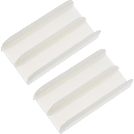 2 pièces guide de sol pour porte coulissante, plastique (1/5)