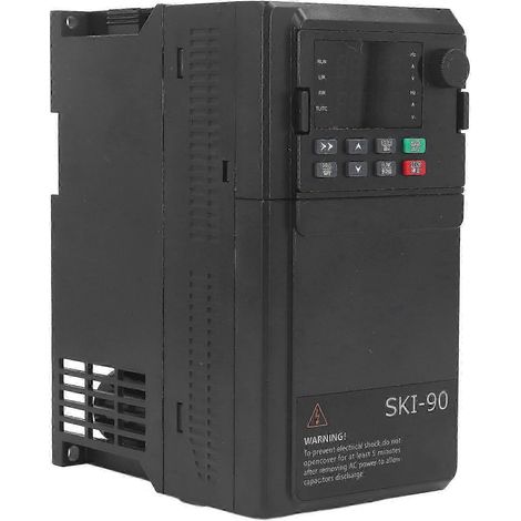 Variateur de fréquence SAKO 4KW triphasé, convertisseur vectoriel AC380V avec communication RS485, usage industriel intensif, régulation de vitesse moteur universelle, entraînement haute performance. (1/4)