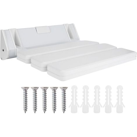 Vtizikl Siège de Douche de Sécurité Rabattable pour Douche Siège de Douche Repliable Charge maximale 100 kg