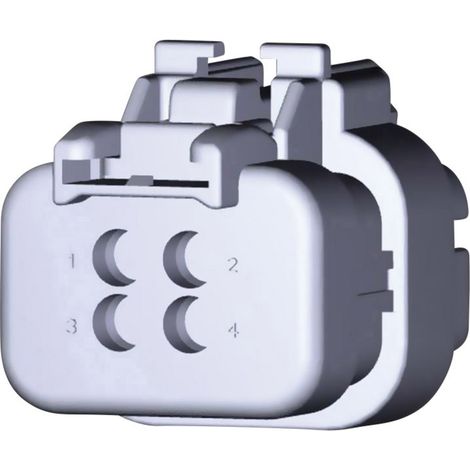 TE Connectivity Boîtier pour contacts mâles série AMPSEAL16 Nbr total de pôles 4 776536-1 1 pc(s)