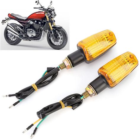 1 paire de clignotants étanches, accessoires compatibles Honda, noir et jaune (1/5)