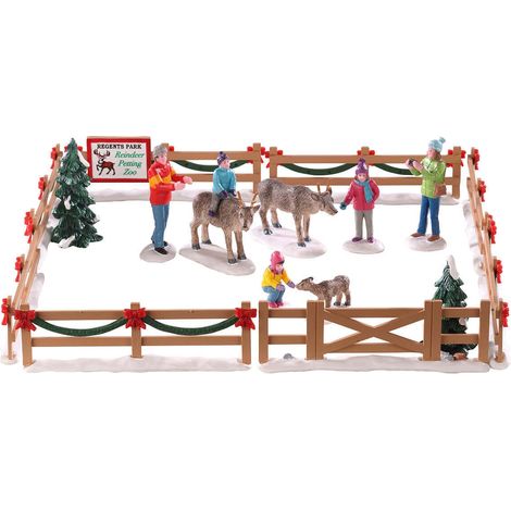 Zoo delle Renne personaggi per villaggio di Natale in Poliresina
