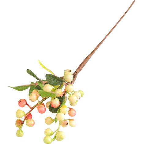 Rameaux De Baies Rouges - Décor De Noël Artificiel - Pour Arbre De Noël Guirlande Couronne Vase Cheminée - 6 Pièces - 25 Cm (1/2)