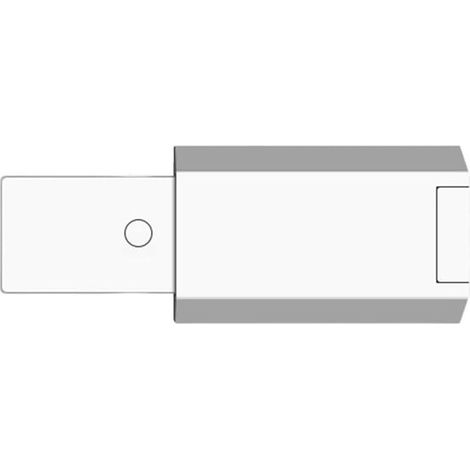 Serrure magnétique pour porte de meuble, fermeture automatique, sans poignée, adaptée aux petits tiroirs de meubles, 70 x 39 mm (blanc) (1/3)