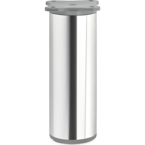 Möbelfuß DAP II Ø 40 mm Höhe 120 mm Chrom poliert höhenverstellbar
