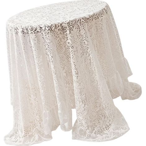 Nappe polyvalente en dentelle transparente comme toile-140x230cm (1/2)