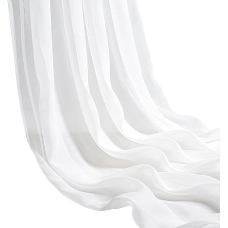 Tulle Blanc 160cm × 10M, Arche Tenture Mariage, Voilage Blanc Tissu drapé Arche Rideaux, Toile Plafond Swag décorations pour Décoration de Mariage Cérémonie Fête Rideau de Gaze (1/5)