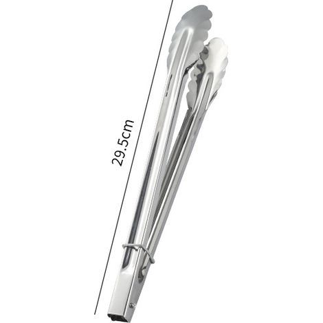 Stainless steel kitchen cooking tongs, multi-functional tongs, outdoor BBQ tongs, BBQ tongs/meat tongs/bread tongs/buffet tongs/steak tongs, 2-pack - 12 inches (1/5)