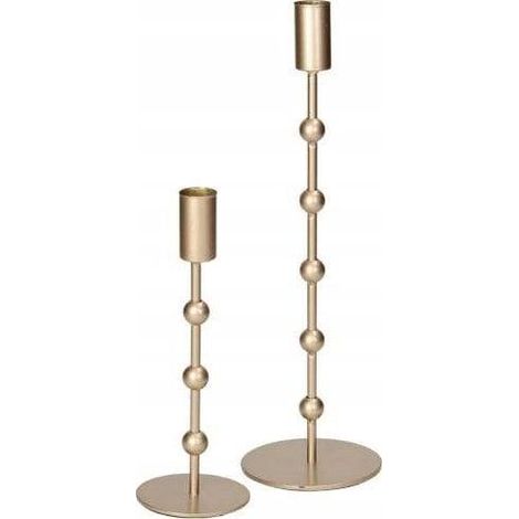 Boltze Kimberly e Metalico set di candelieri in metallo dorato