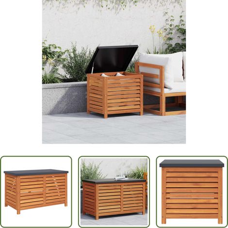 Rangement jardin - Boîte de rangement de jardin 60x50x55 cm bois d'eucalyptus (1/5)