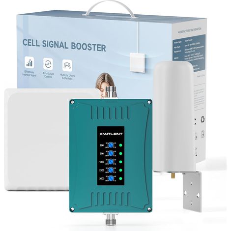 Amplificateur de Signal Bande 20/8/3/1/7 Amplificateurs 4G 3G 2G  Voix Données GSM UMTS LTE Antenne Directionnelle pour Plusieurs Appareils Opérateurs Répéteur Maison Bureau (1/5)