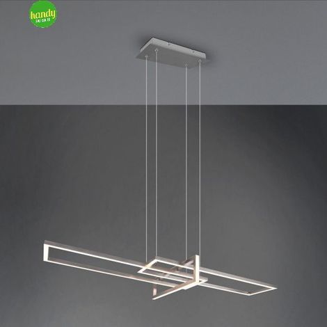 SALINAS SOSPENSIONE LED ACCIAIO SATINATO 110CM 34W (1/2)