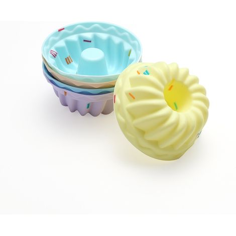 Ensemble de 20 moules à muffins en silicone, couleurs assorties, petits moules à pâtisserie pour pudding à la gelée (1/5)