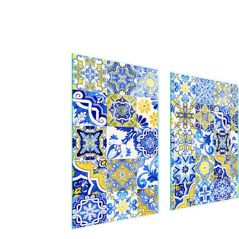 Plaque de protection en verre pour la cuisine, mosaïque 65x52 (1/5)