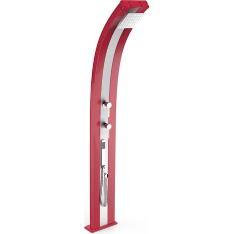 Doccia da Esterno Giardino Miscelatore e Doccetta Mobile Arkema Dada Fascia Inox Cherry (1/5)