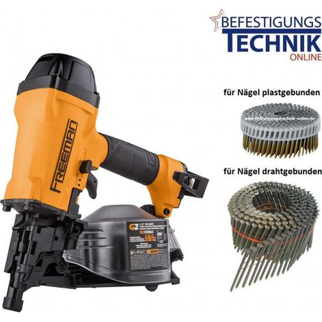 Freeman Coilnagler Haftennagler FMCN65FH 25-65mm für Coil Haftennägel 16° draht und plast 2,5kg-EN15227FH