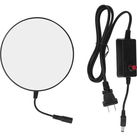 Lampe LED microscope réglable en luminosité, haute brillance, anneau lumineux pour expérience, prise US, tension AC 0-250V (1/5)