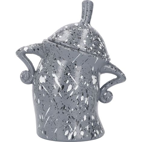 Designer-Keksdose mit Deckel, geräumige ABS-Lebensmittelaufbewahrung für Küche, Weihnachten, grau (1/5)