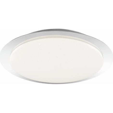 Brilliant LED Deckenleuchte Vittoria Ø 40 x 6,8 cm warmweiß-kaltweiß chrom-weiß Wandleuchte