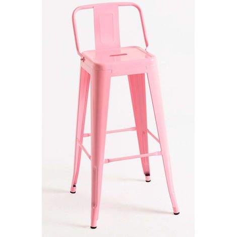 Taburetes Altos - Taburete Torix Respaldo 100 cm - Rosa (1/5)