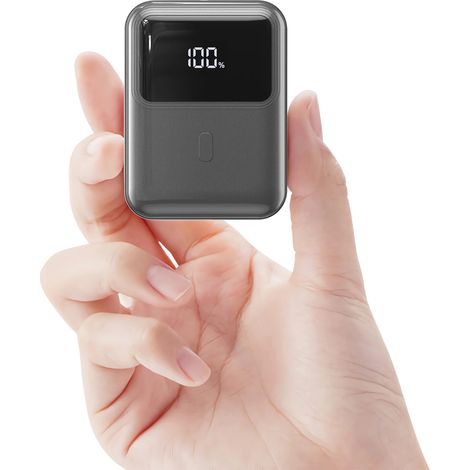 Powerbank 10000mAh Noir avec Cellule 21700 et Câble Type-C 3A (1/5)