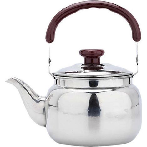 Elektrischer Wasserkocher aus Edelstahl (500 ml) mit Pfeife, großes Fassungsvermögen. – 8,00 x 8,00 x 7,80 cm – Silber (1/3)