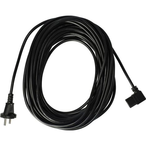 Câble d'alimentation VHBW compatible avec les aspirateurs Sorma 505 et 510 - câble de 15 m, câble de connexion (1/5)