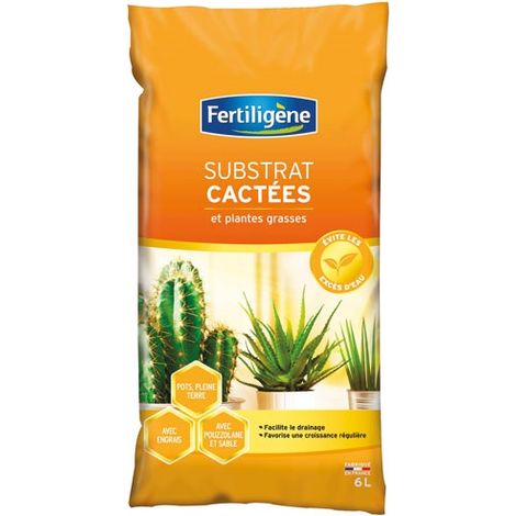 FERTILIGENE - Substrat à cactées 6l