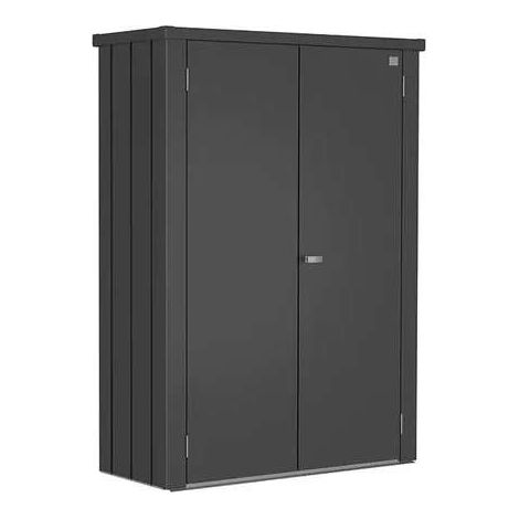 Biohort Armadio da Esterno Romeo M High Grigio Quarzo 132x57x140 cm