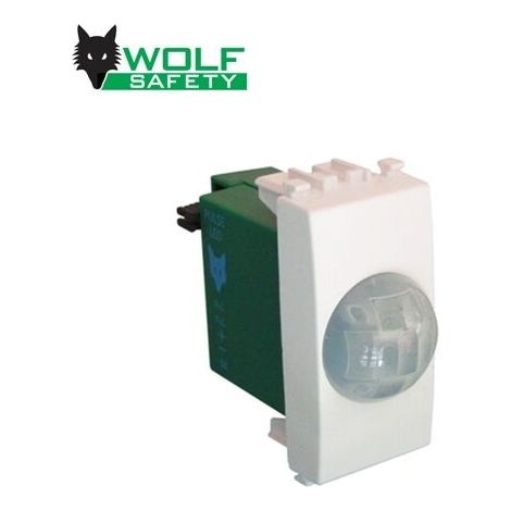 Wolf infrarosso antifurto sensore Jolly 12V compatibile Vimar Plana bianca - W-JM-VP