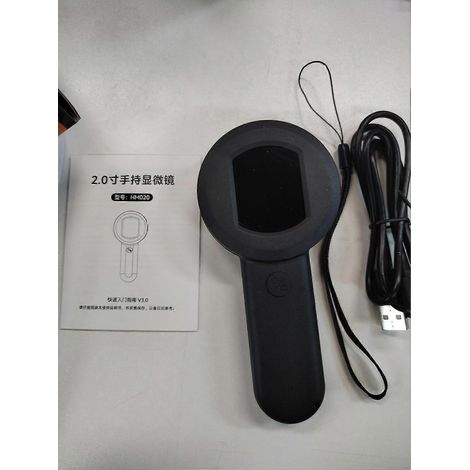 Loupe numérique portable, microscope numérique pour adultes et enfants, grossissement 100x, écran IPS de 2 pouces.